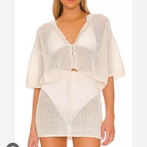 L*Space Cream Knit Swim Cover-Up Set